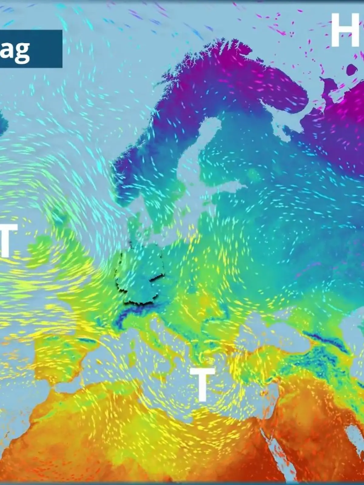 Bild zu: "Schrittweise milder - Atlantiktiefs übernehmen"