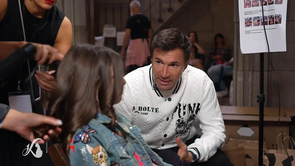 Sophia kurz vor dem großen Auftritt Nervosität pur