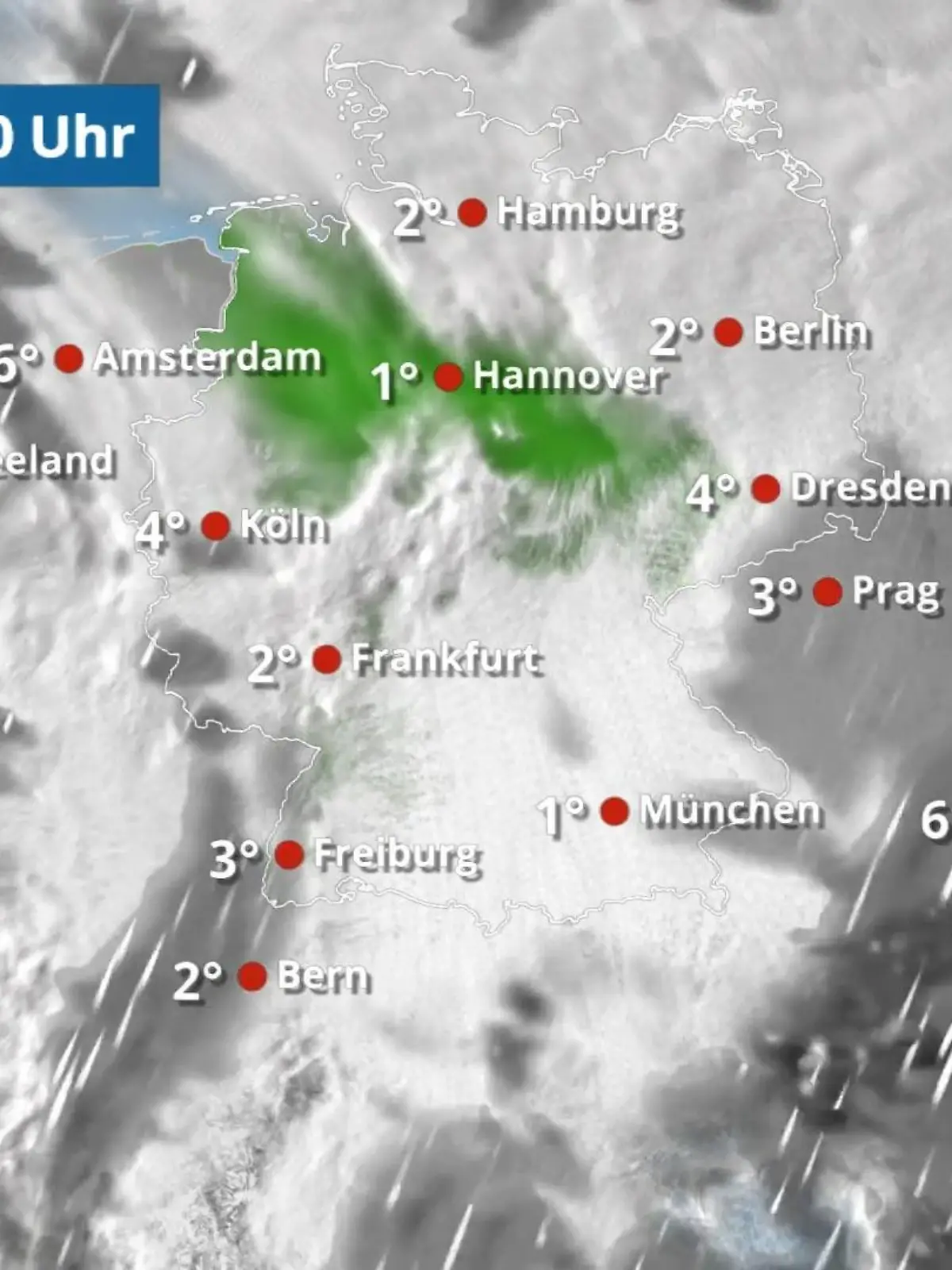 Bild zu: "Schneeregen im Osten, Regen im Westen"