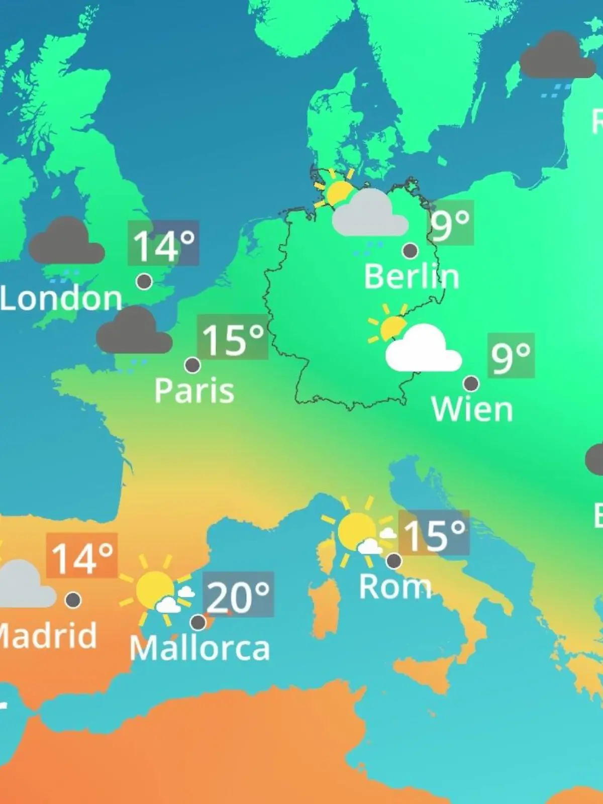 Bild zu: "Europa: Wie wird das Wetter?"