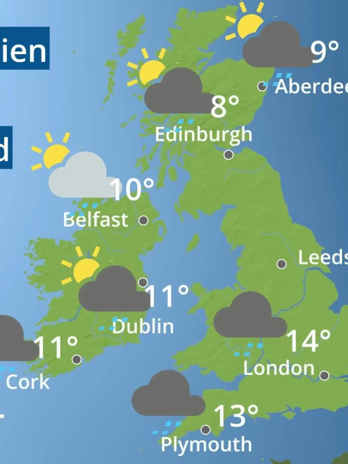 Bild zu: "England, Schottland, Wales: Wie wird das Wetter?"