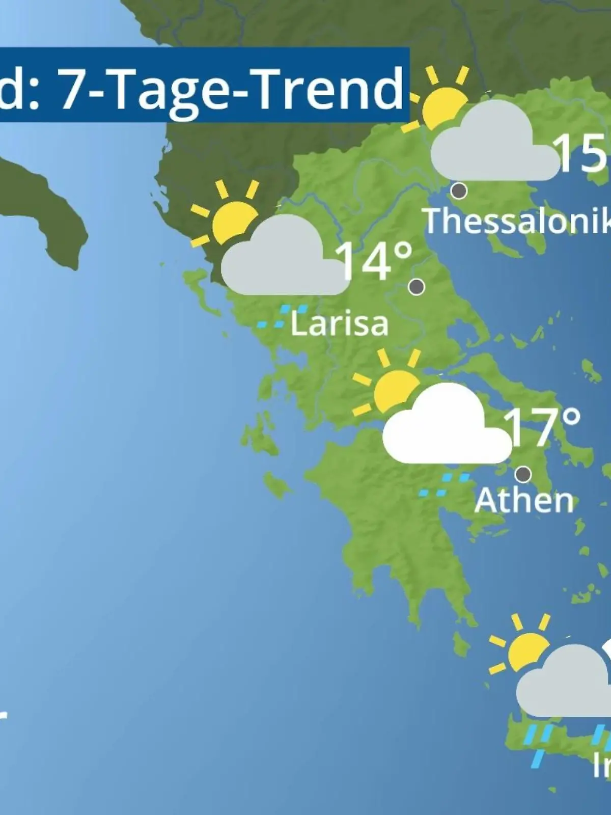 Bild zu: "Griechenland: Wie wird das Wetter?"
