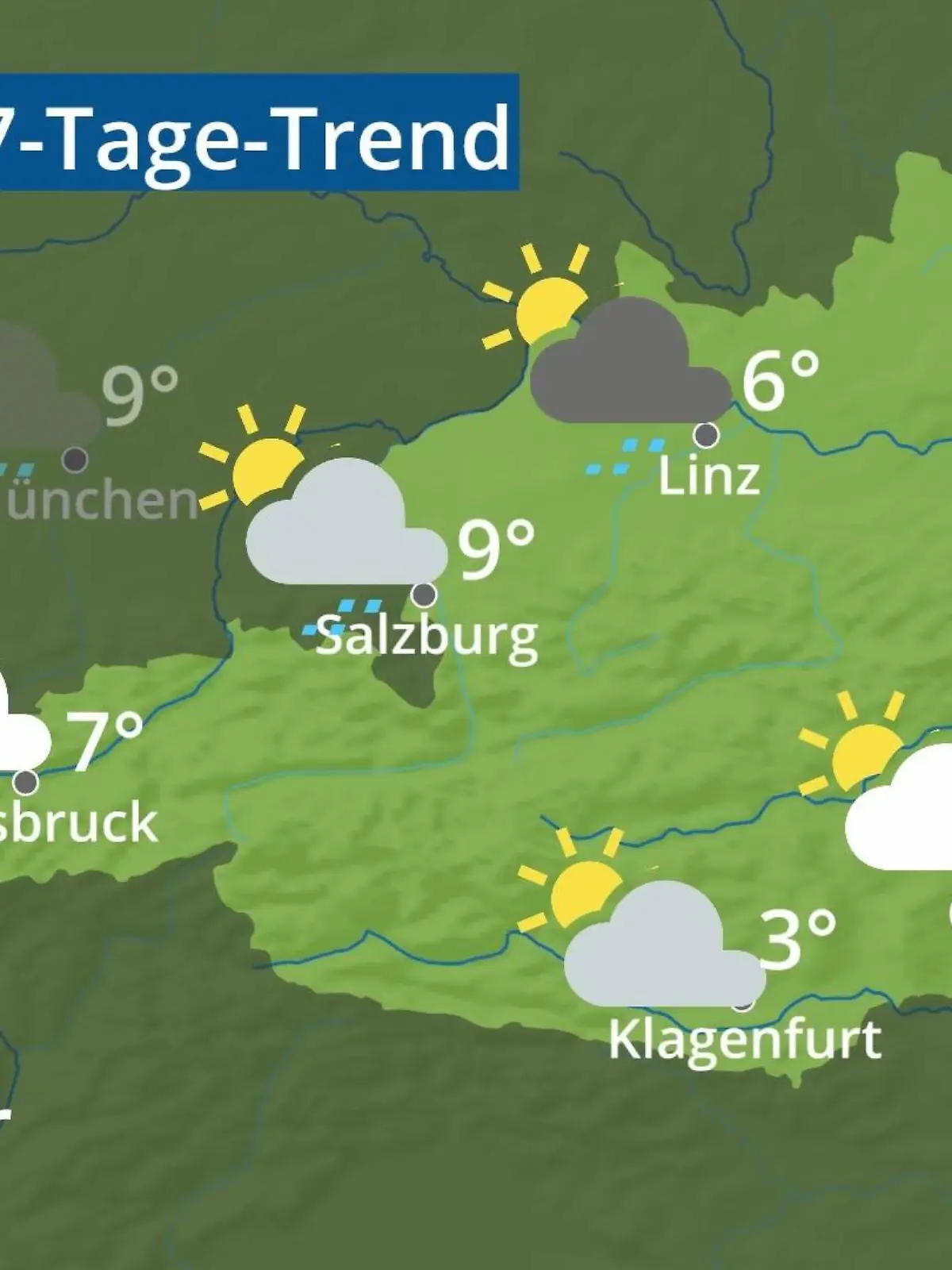 Bild zu: "Österreich: Wie wird das Wetter?"