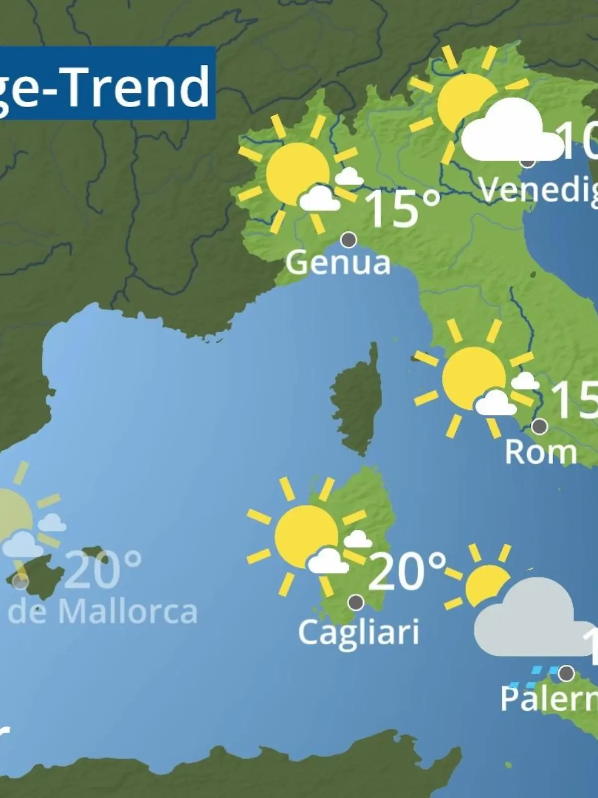 Bild zu: "Italien: Wie wird das Wetter?"