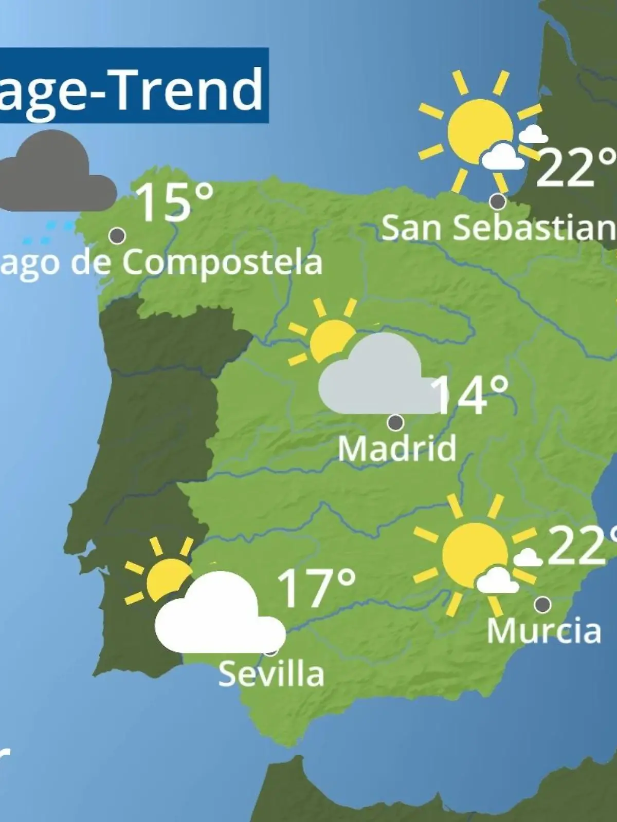 Bild zu: "Spanien: Wie wird das Wetter?"