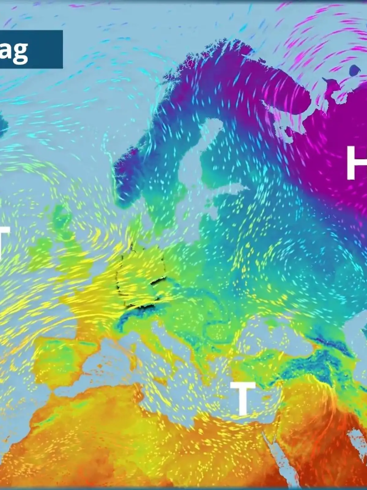 Bild zu: "Warme Luft strömt nach Deutschland"