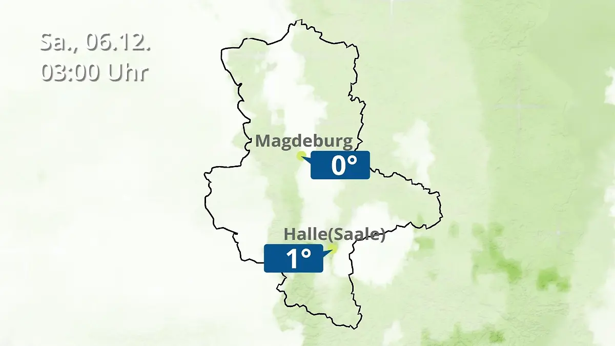 Sachsen-Anhalt: Wie wird das Wetter? Regen und Wolkenfilm für Halle und Magdeburg