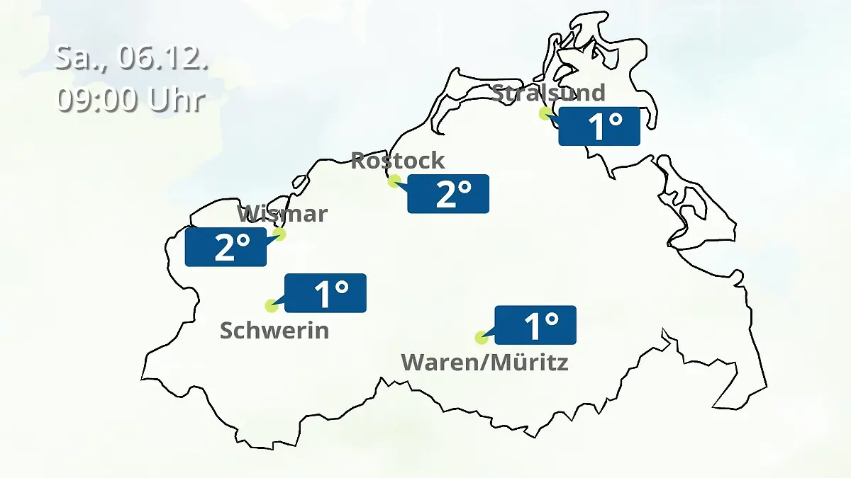 Mecklenburg-Vorpommern: Wie wird das Wetter? Regen- und Wolkenfilm für Rostock, Rügen und die Ostseeküste
