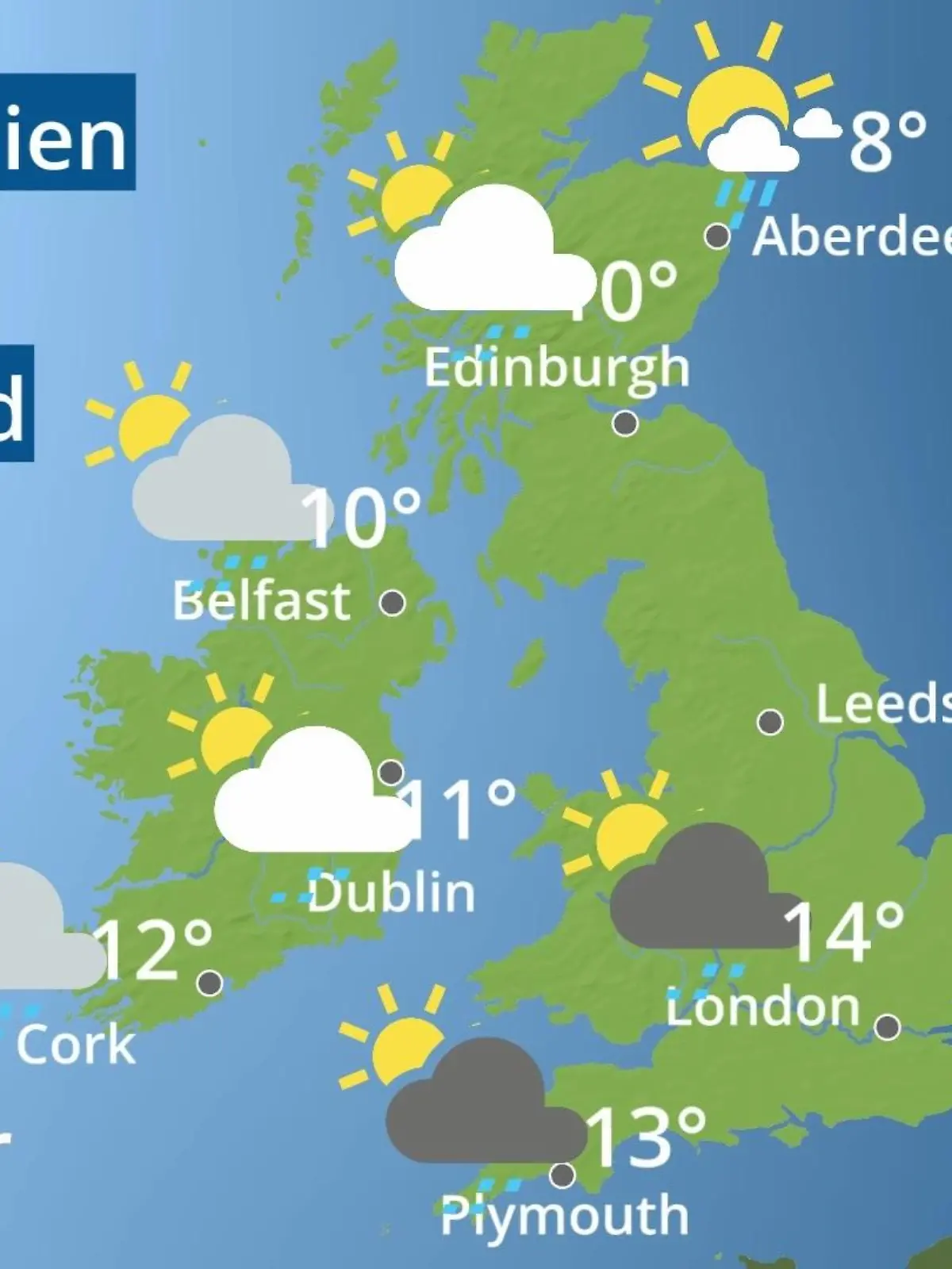 Bild zu: "England, Schottland, Wales: Wie wird das Wetter?"