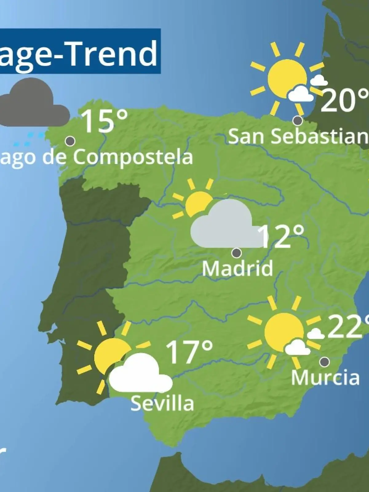 Bild zu: "Spanien: Wie wird das Wetter?"
