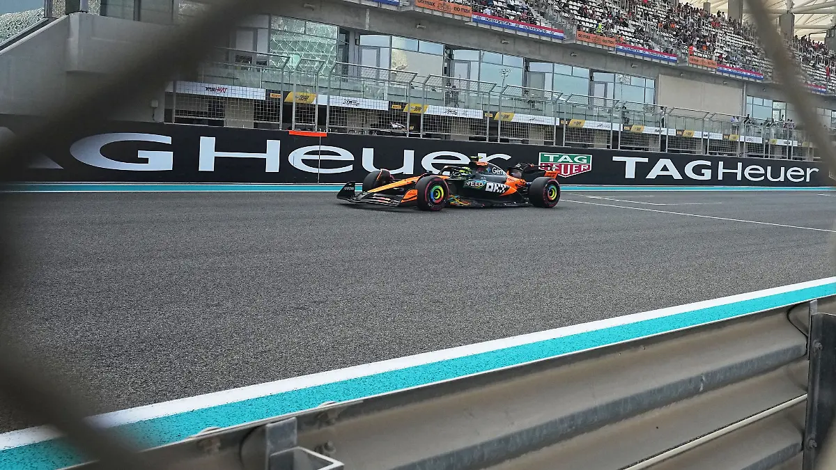 Norris musste auch einen Schreckmoment überstehen.