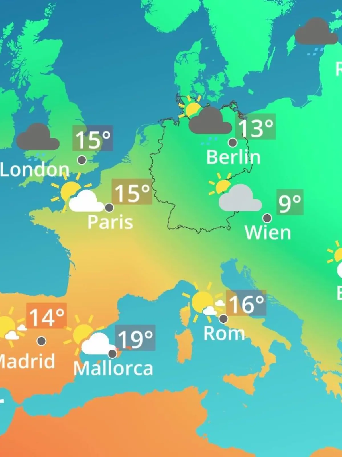 Bild zu: "Europa: Wie wird das Wetter?"