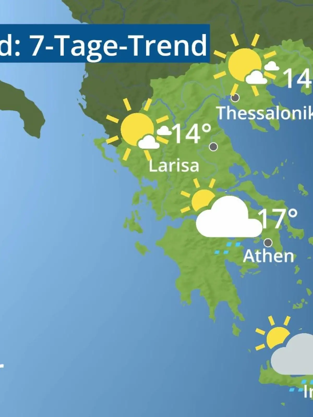 Bild zu: "Griechenland: Wie wird das Wetter?"