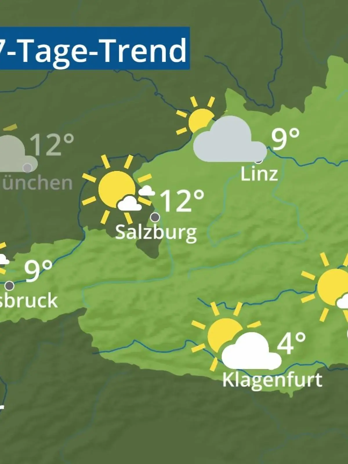 Bild zu: "Österreich: Wie wird das Wetter?"