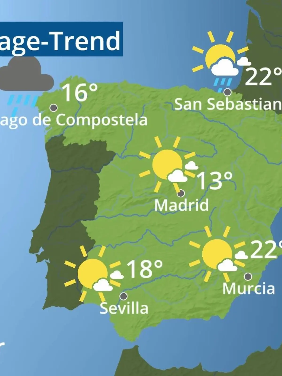Bild zu: "Spanien: Wie wird das Wetter?"