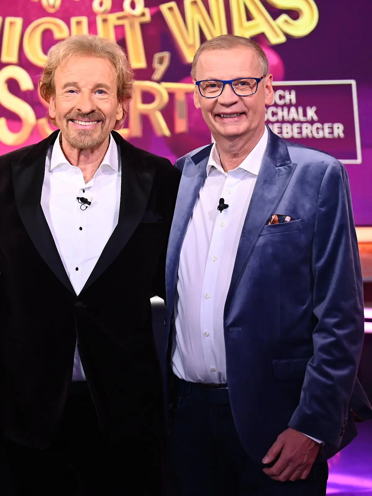 V.li.: Barbara Schöneberger, Thomas Gottschalk, Günther Jauch