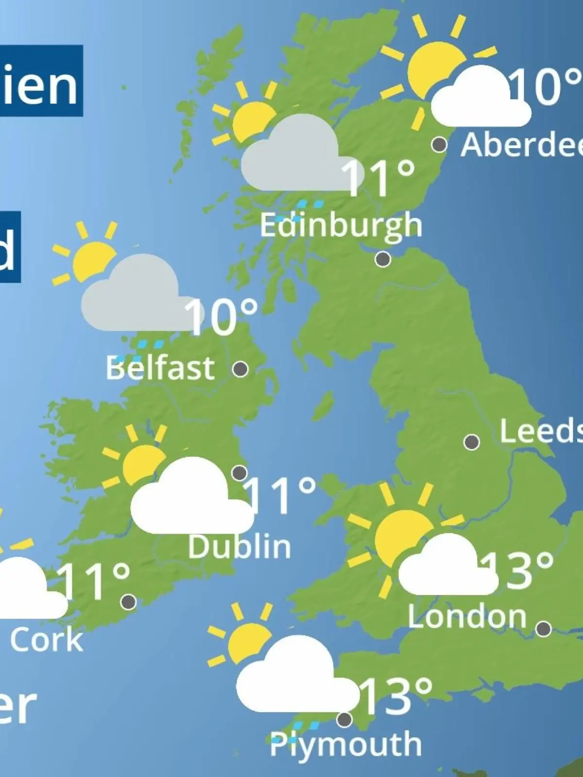 Bild zu: "England, Schottland, Wales: Wie wird das Wetter?"