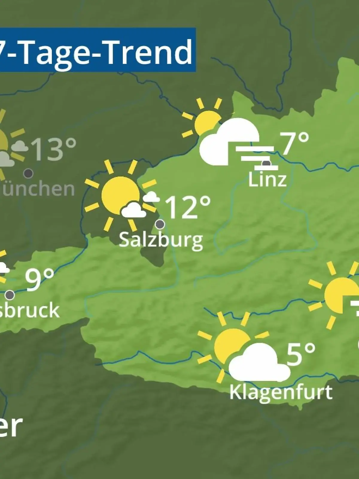 Bild zu: "Österreich: Wie wird das Wetter?"