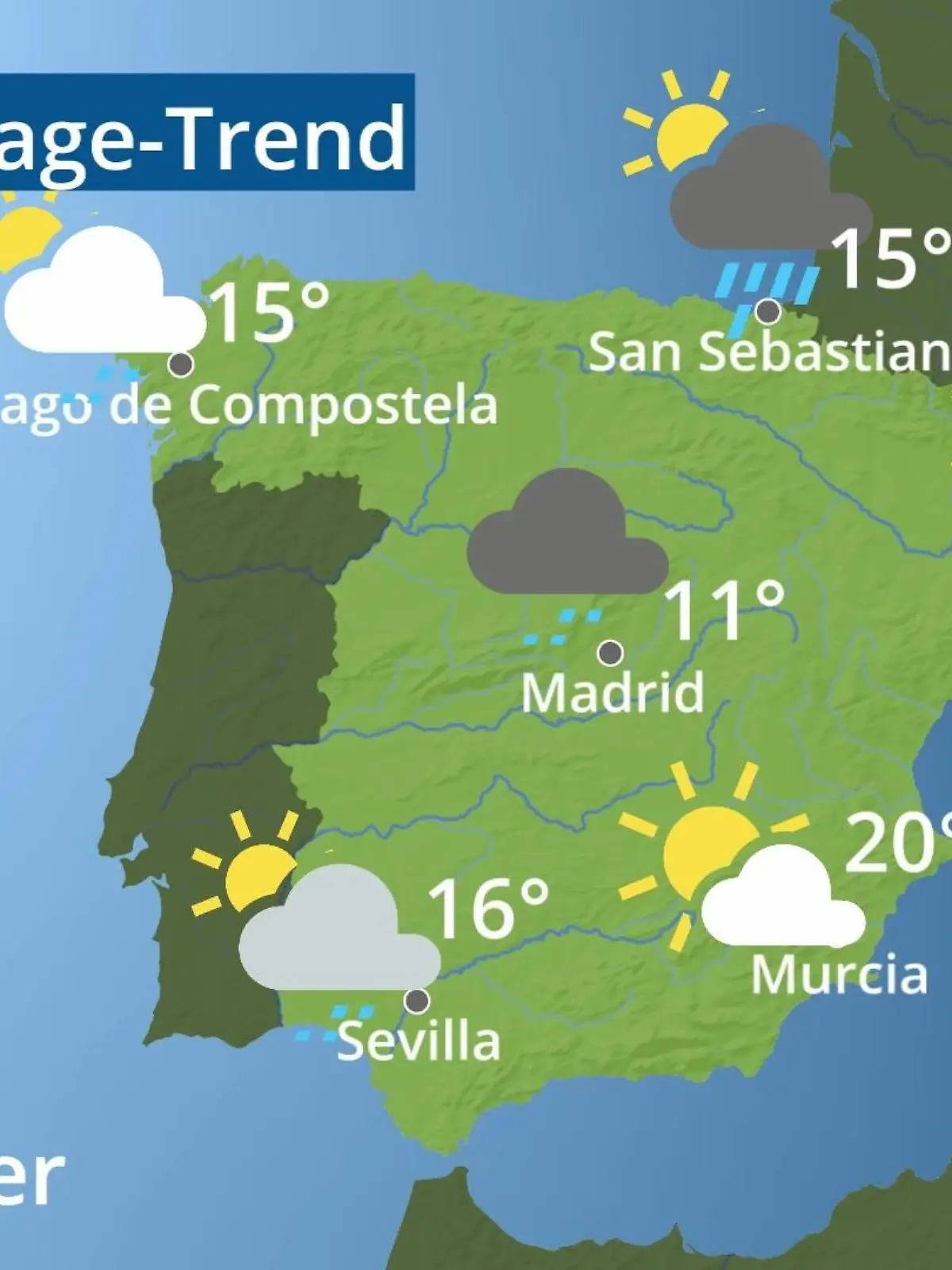 Bild zu: "Spanien: Wie wird das Wetter?"