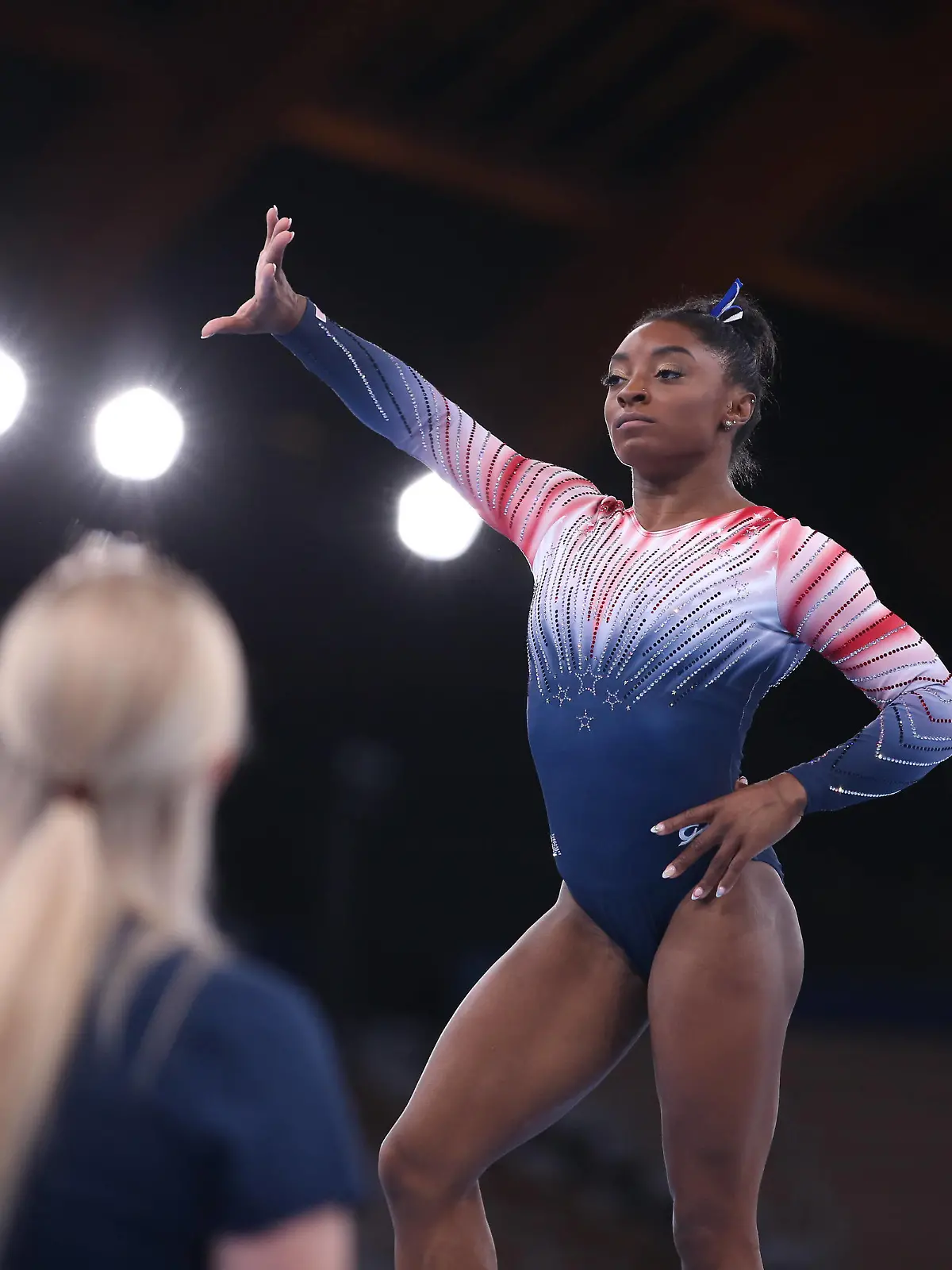 August 3, 2021, Koto, Tokyo, Japan: Simone BILES of the United States competes in the Beam Final at the Ariake Gymnastics Centre on August 03rd 2021 in Tokyo, Japan Koto Japan - ZUMAc179 20210803_zep_c179_117 Copyright: xMickaelxChavetx 