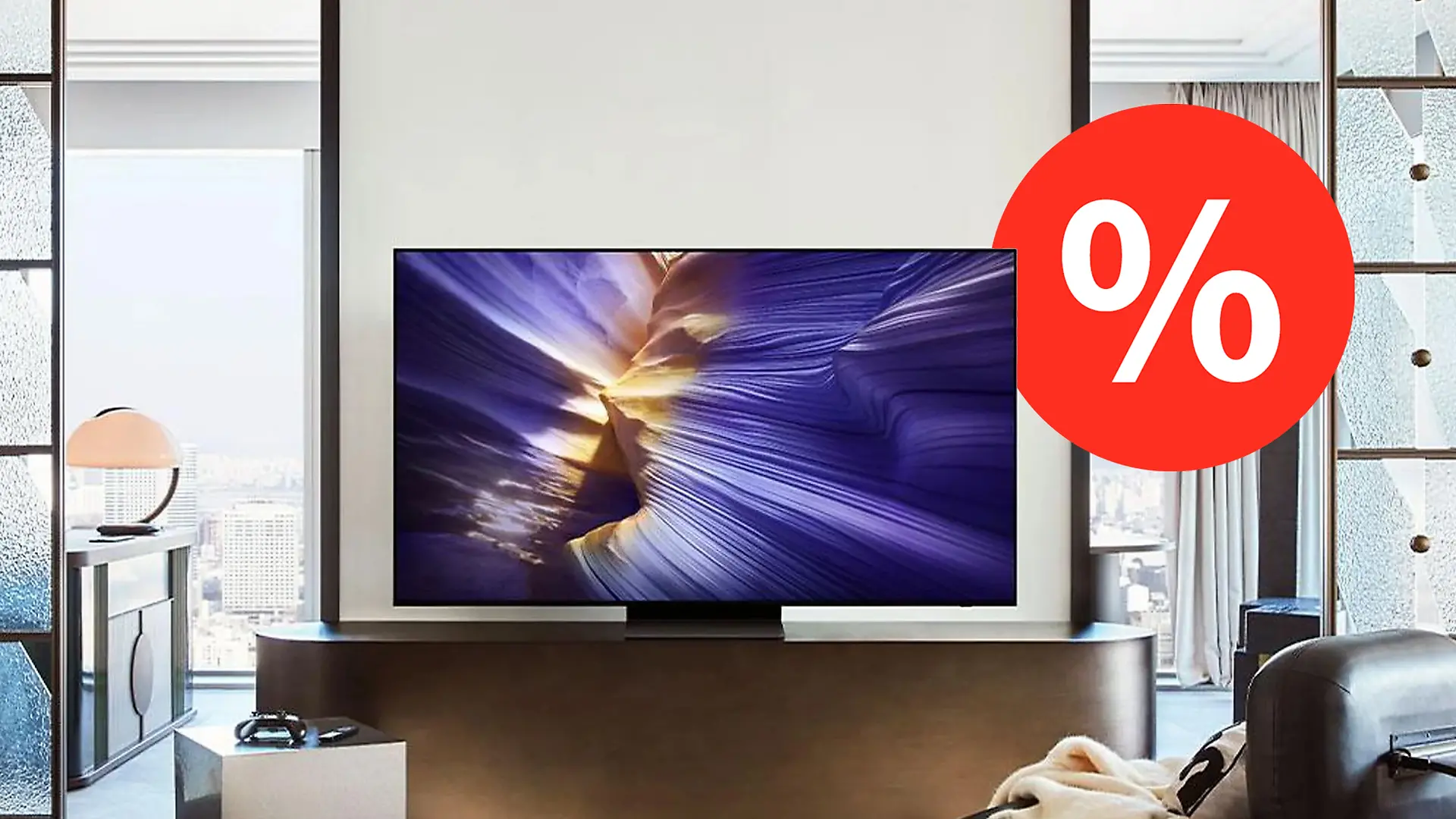 Fernseher in einem Wohnzimmer