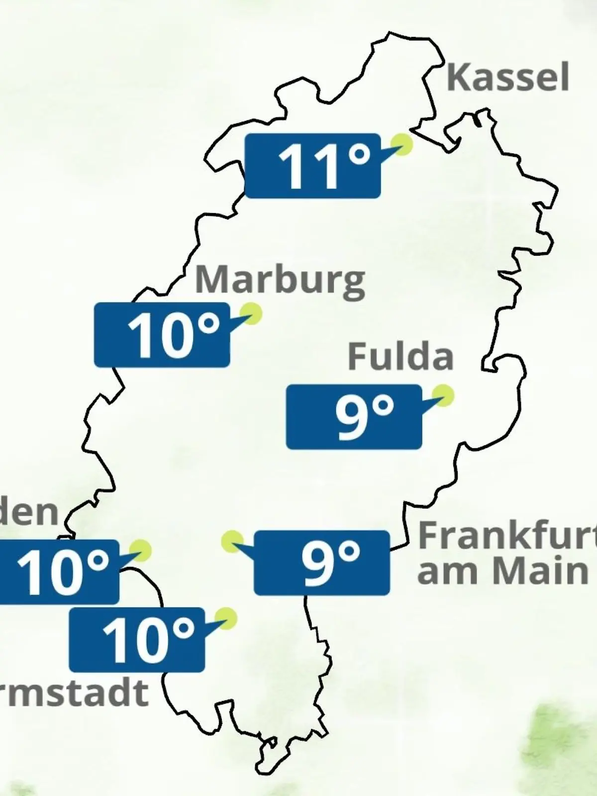 Bild zu: "Hessen: Wie wird das Wetter?"