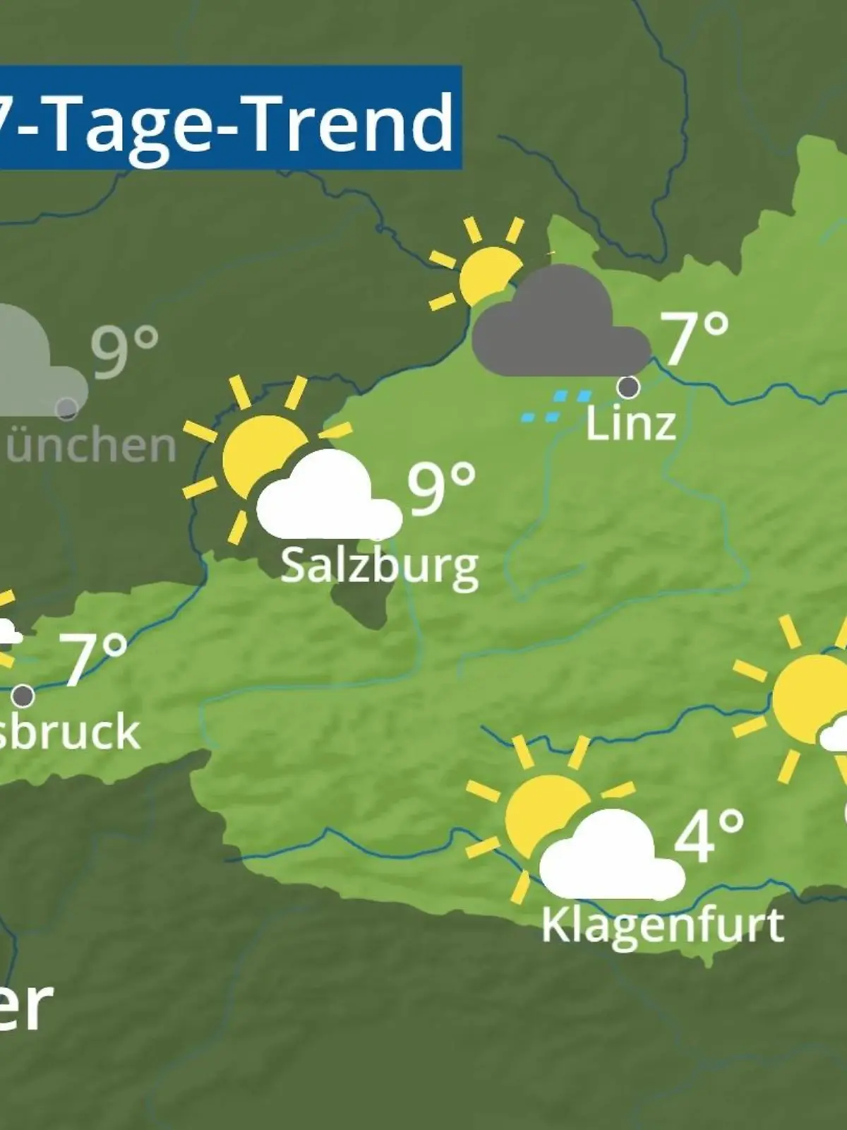 Bild zu: "Österreich: Wie wird das Wetter?"