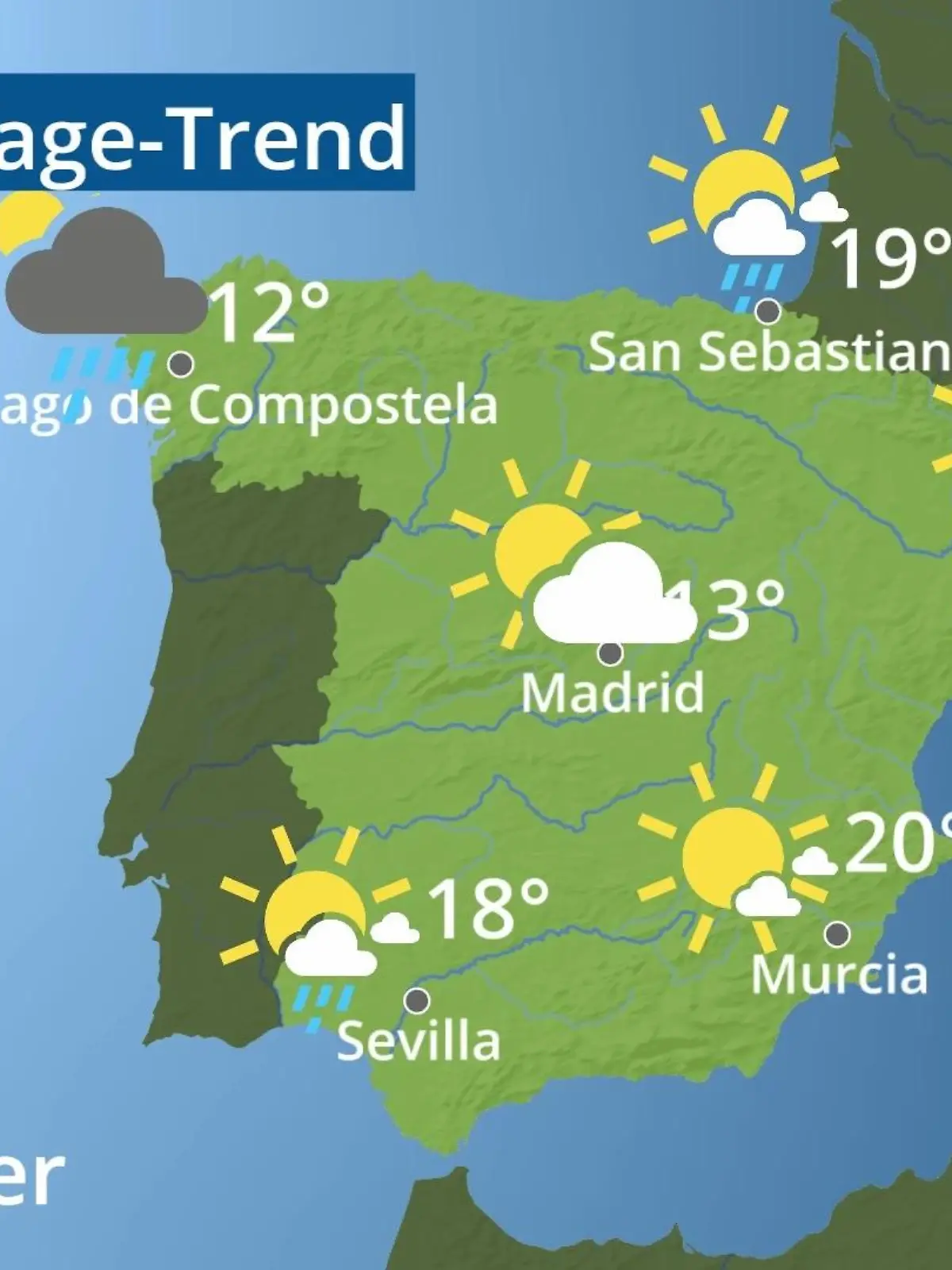 Bild zu: "Spanien: Wie wird das Wetter?"