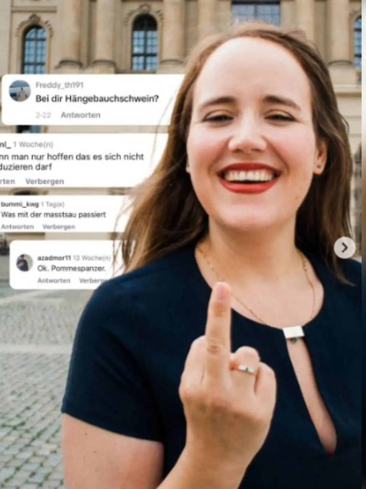 Screenshot aus Langs Instagram-Post