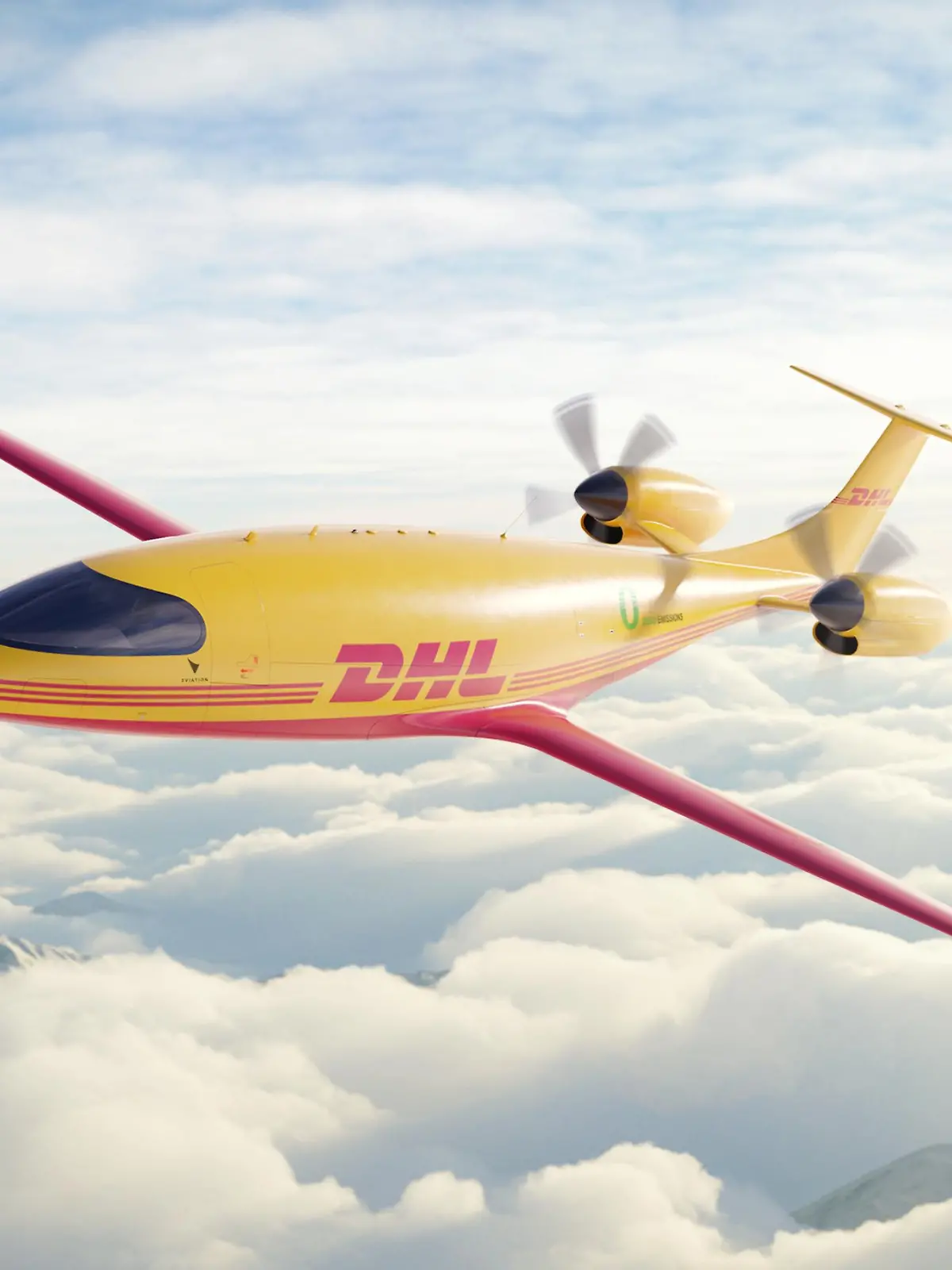 DHL-Elektroflugzeug des Typs „Alice“ des Herstellers Eviation