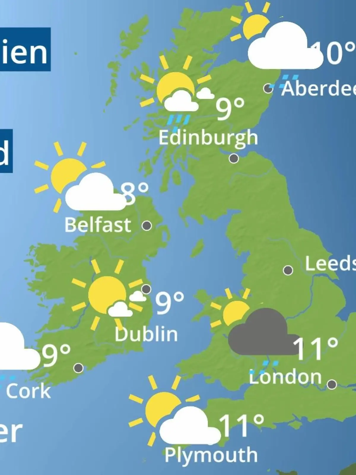 Bild zu: "England, Schottland, Wales: Wie wird das Wetter?"