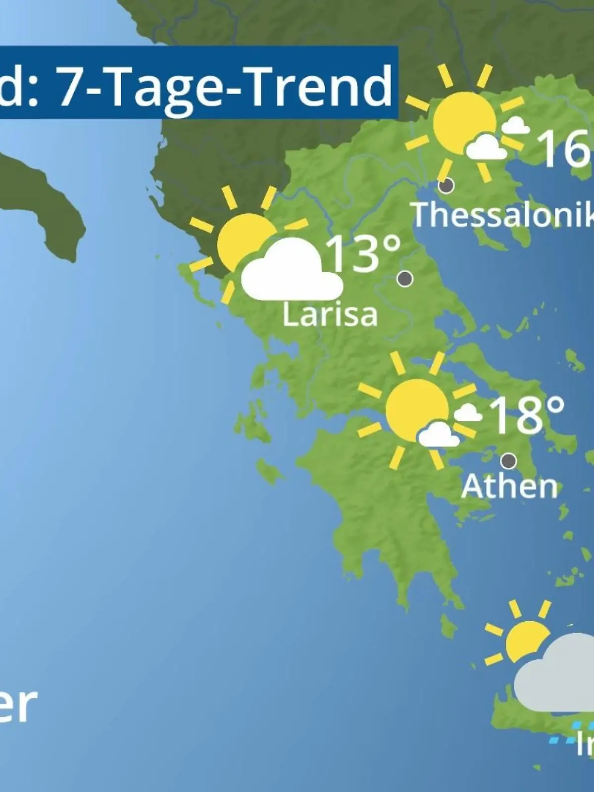 Bild zu: "Griechenland: Wie wird das Wetter?"