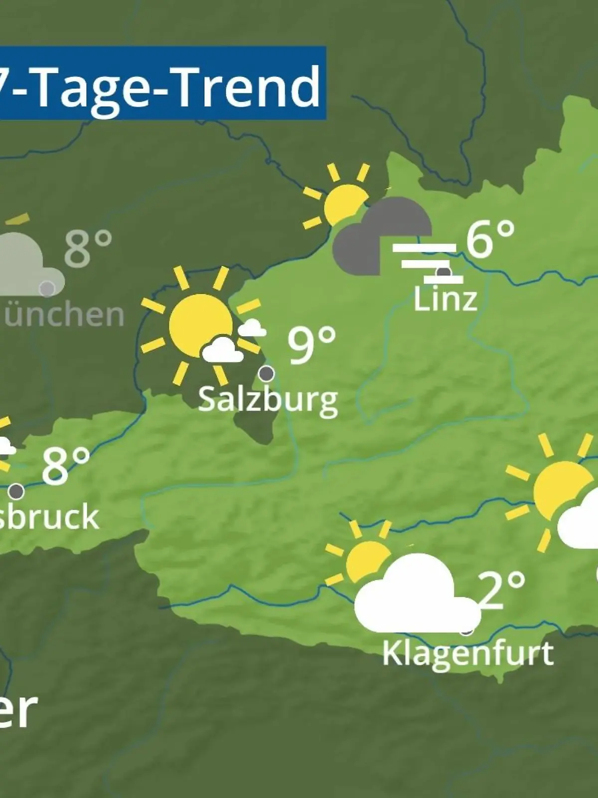 Bild zu: "Österreich: Wie wird das Wetter?"
