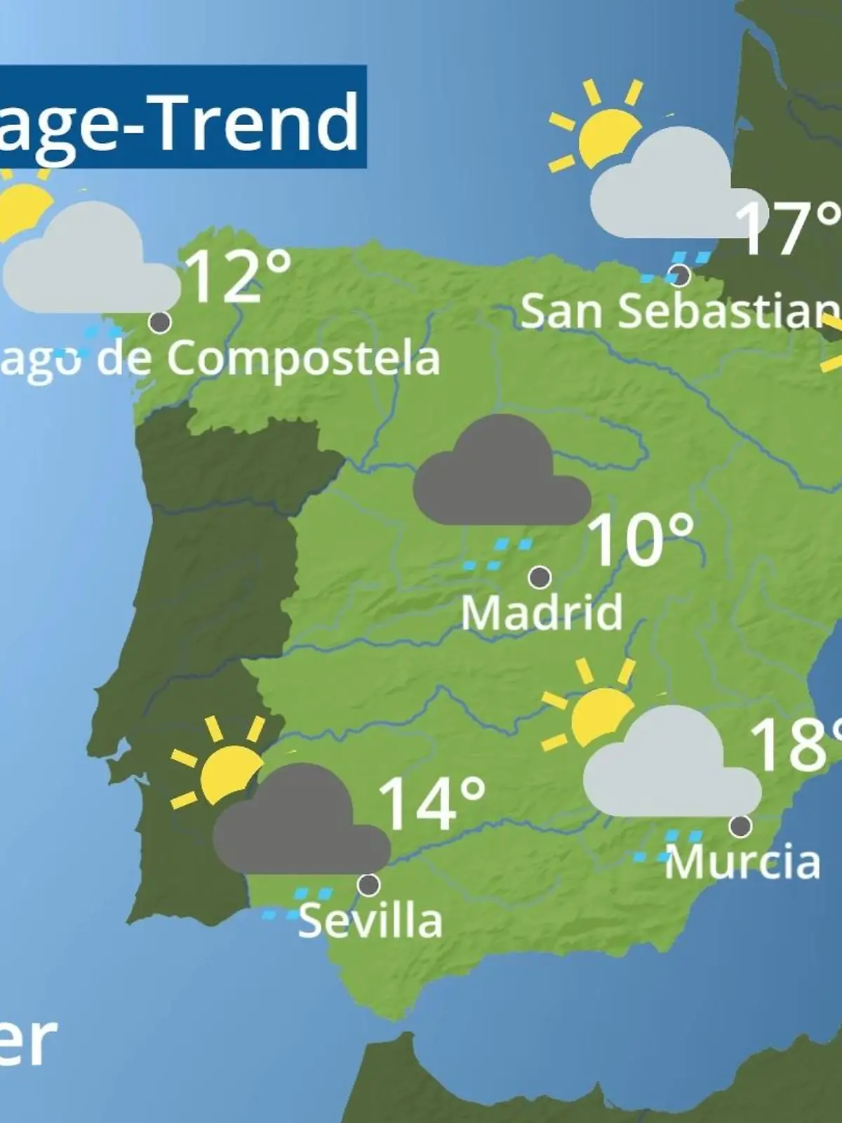Bild zu: "Spanien: Wie wird das Wetter?"