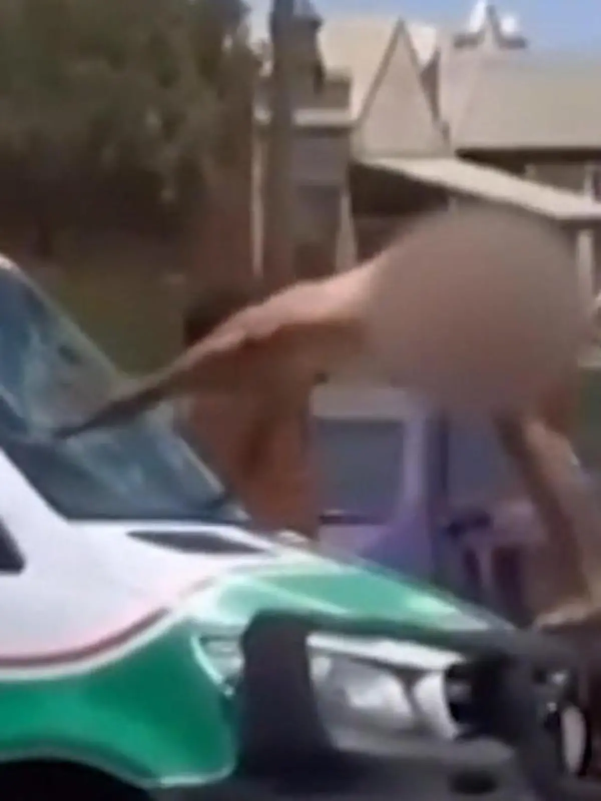 Bild zu: "Sanitäter in Not! Nackter Mann randaliert auf fahrendem Krankenwagen"