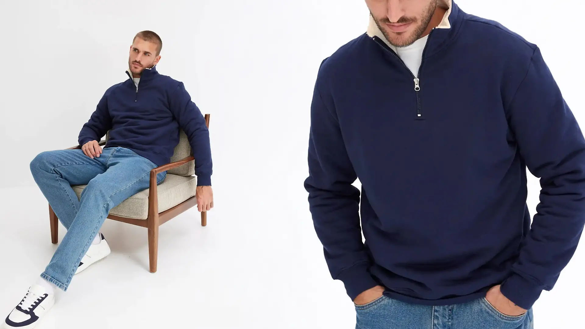 Quarter Zip von Bonprix.