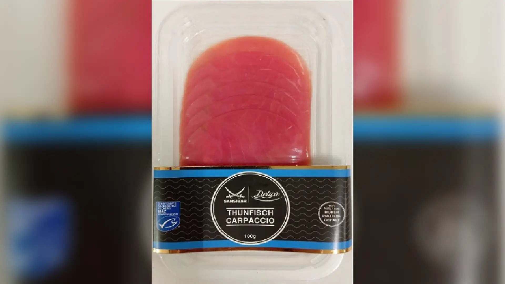 Lidl ruft das „Sansibar Deluxe Thunfisch Carpaccio, 100g” zurück.