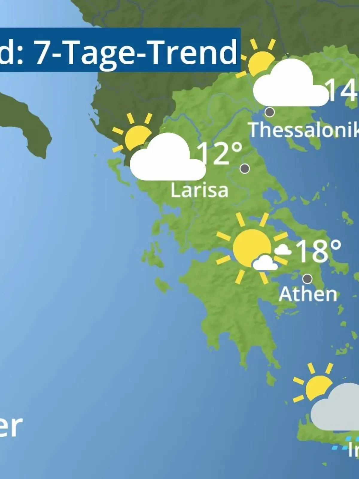 Bild zu: "Griechenland: Wie wird das Wetter?"