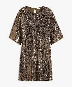 Oversized Paillettenkleid