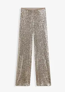 Jersey-Hose mit Pailletten