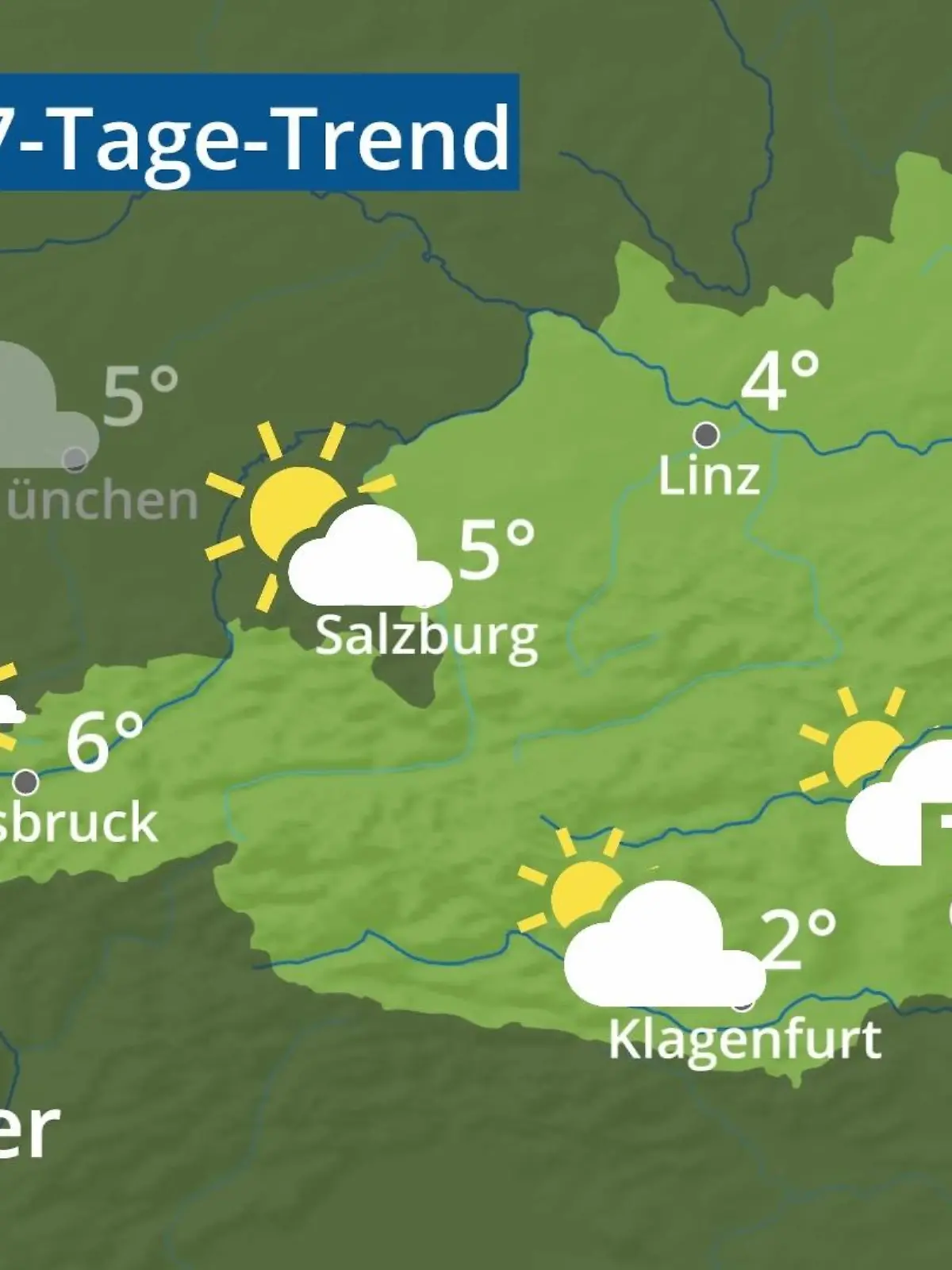 Bild zu: "Österreich: Wie wird das Wetter?"