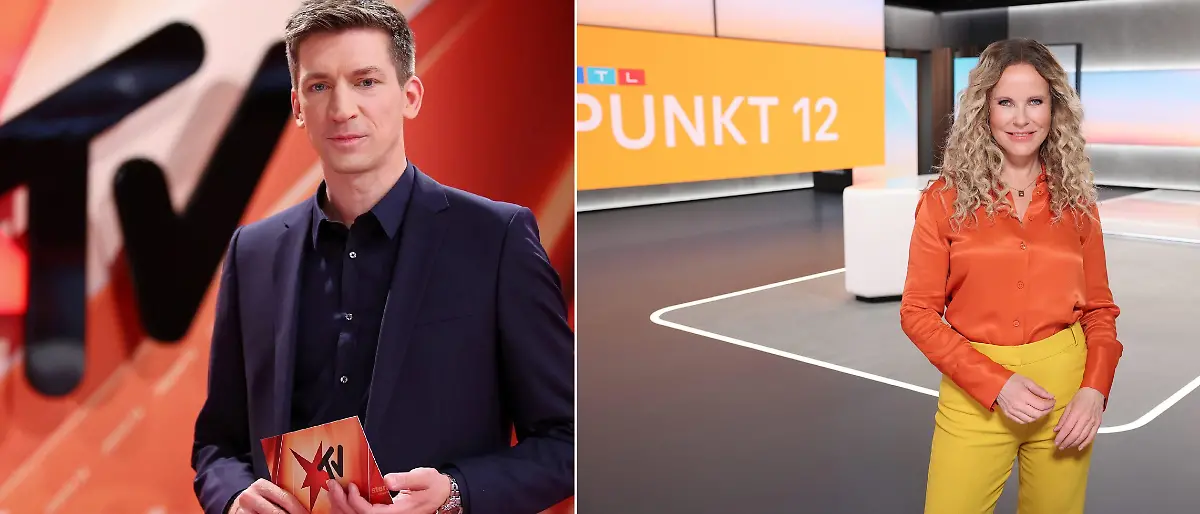 „Exclusiv”-Moderatorin Frauke Ludowig, „stern TV”-Moderator Steffen Hallaschka und „Punkt 12”-Moderatorin Katja Burkard in ihren jeweiligen Studios.