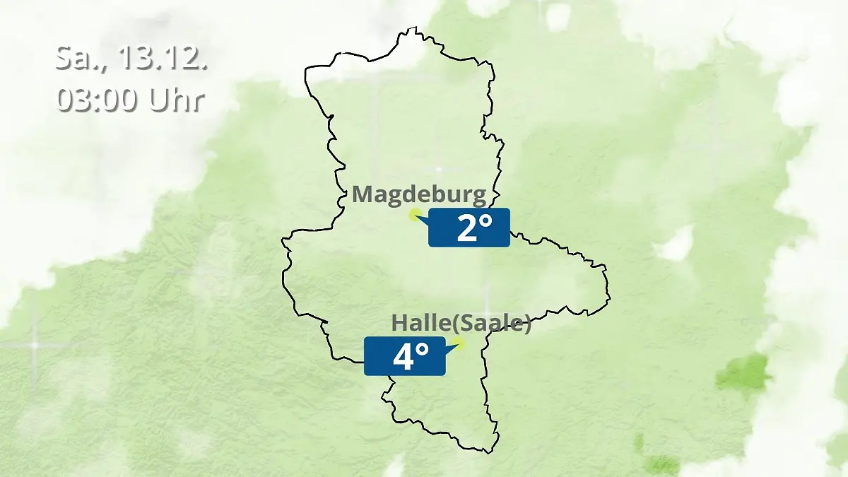 Sachsen-Anhalt: Wie wird das Wetter? Regen und Wolkenfilm für Halle und Magdeburg