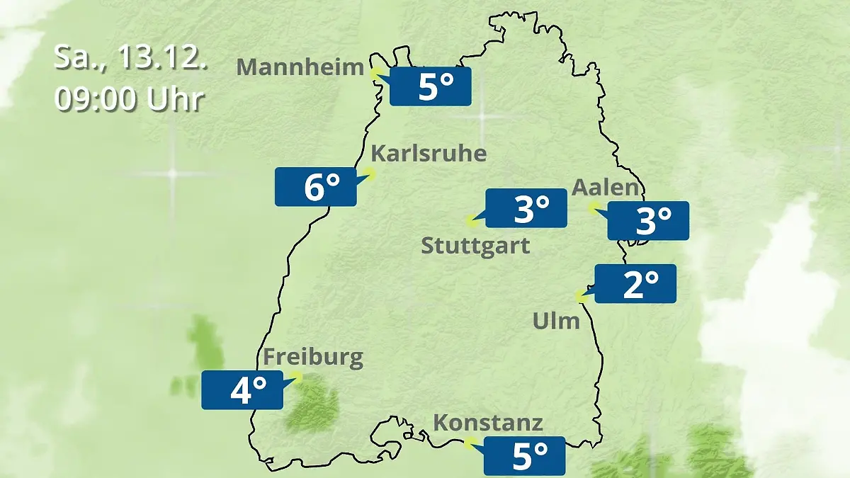 Baden-Württemberg: Wie wird das Wetter? Regen- und Wolkenfilm für Stuttgart, Mannheim und Karlsruhe