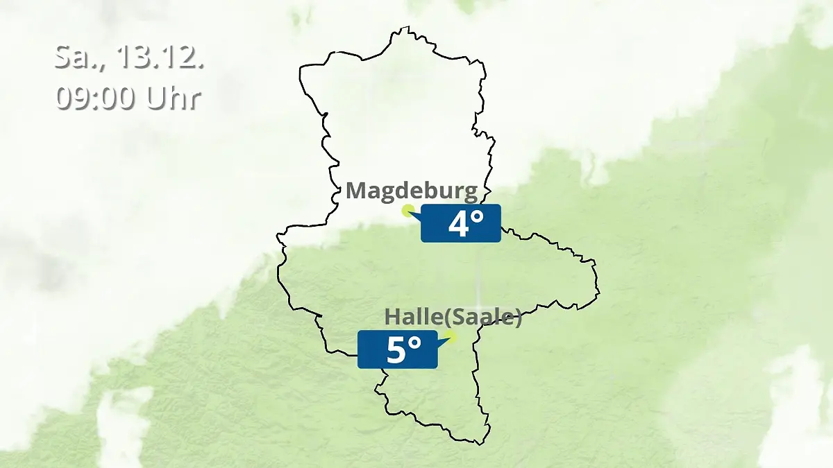 Sachsen-Anhalt: Wie wird das Wetter? Regen und Wolkenfilm für Halle und Magdeburg
