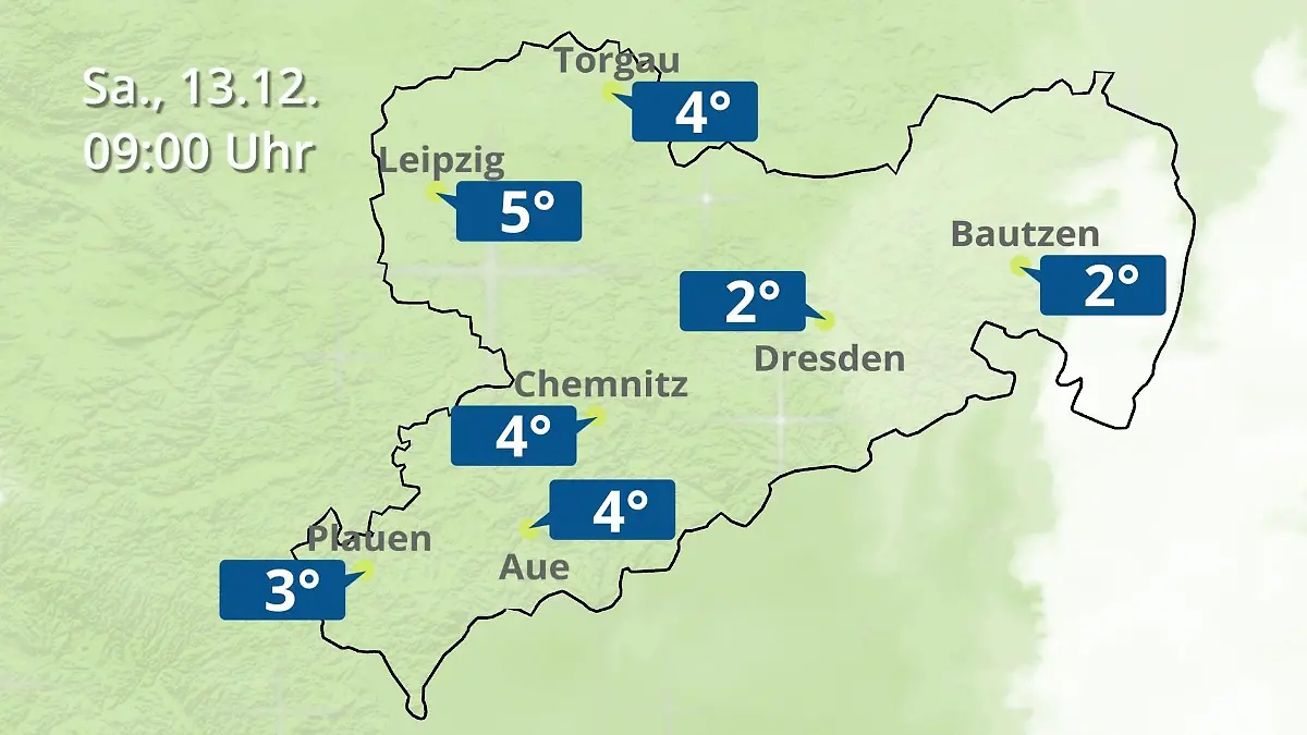 Sachsen: Wie wird das Wetter? Regen- und Wolkenfilm für Chemnitz, Dresden und Leipzig