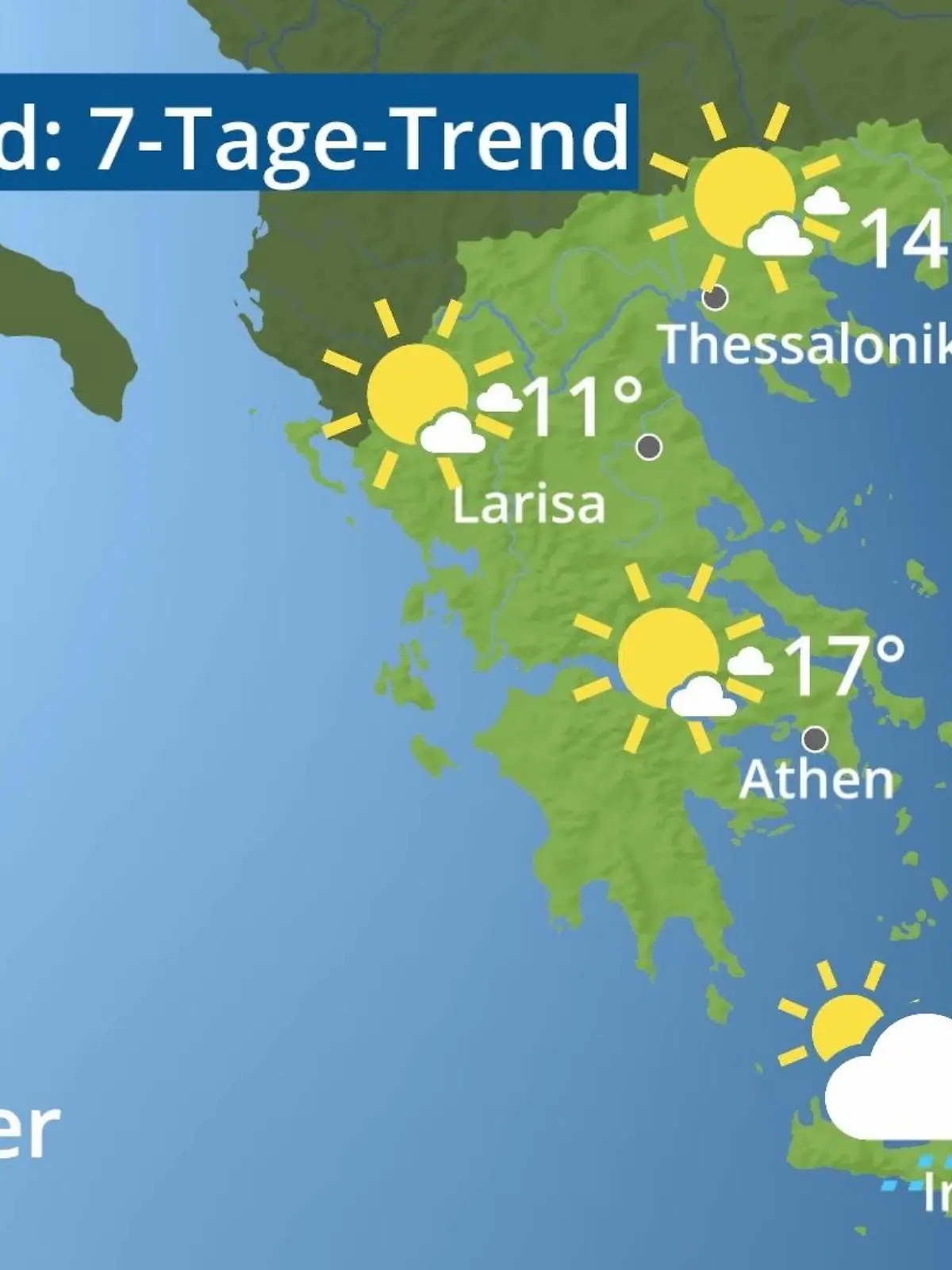 Bild zu: "Griechenland: Wie wird das Wetter?"