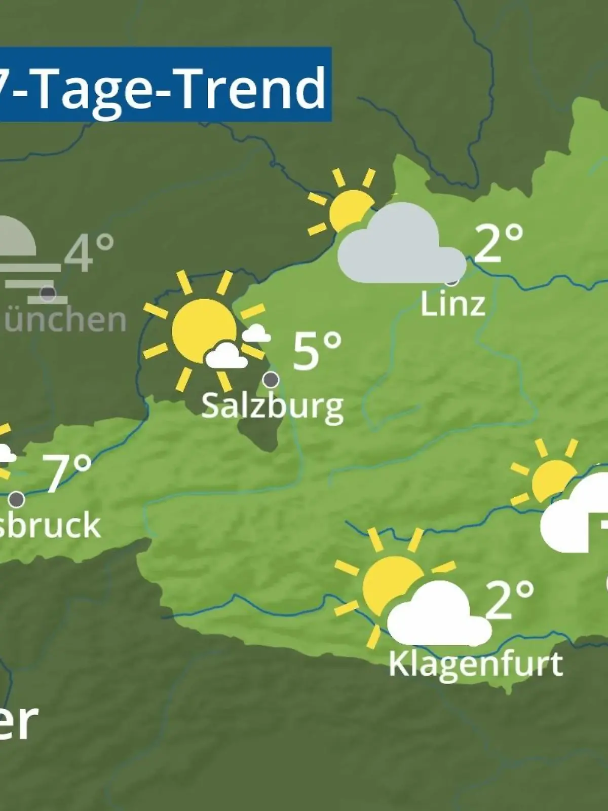 Bild zu: "Österreich: Wie wird das Wetter?"