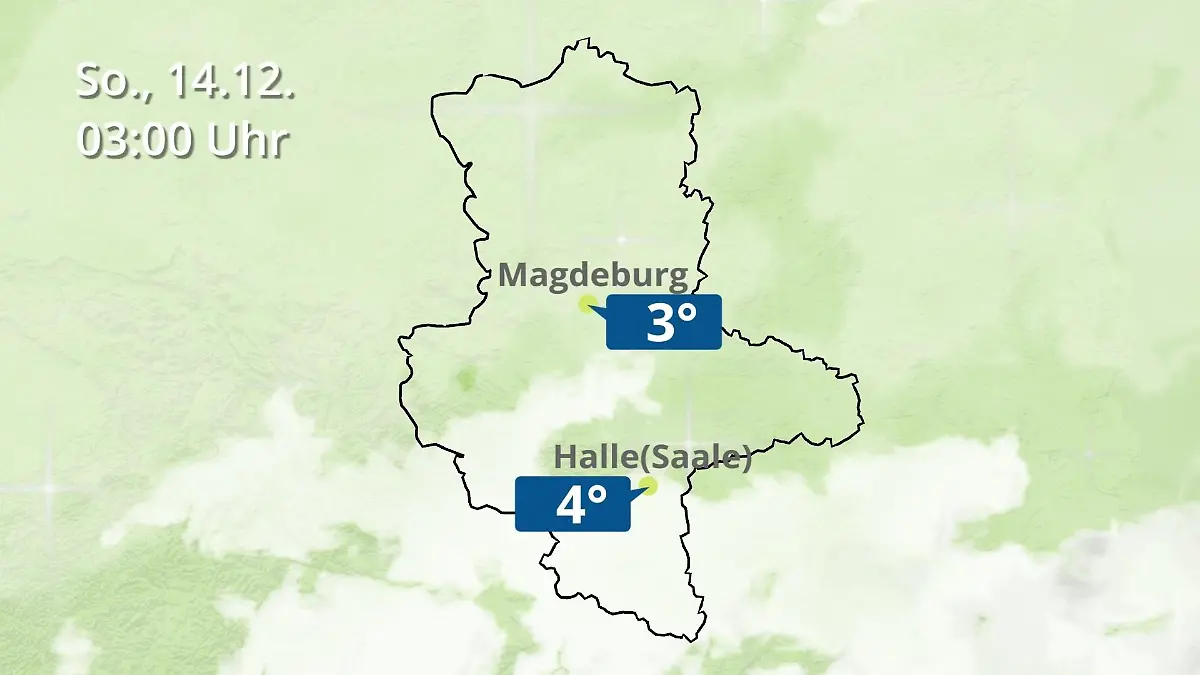 Sachsen-Anhalt: Wie wird das Wetter? Regen und Wolkenfilm für Halle und Magdeburg