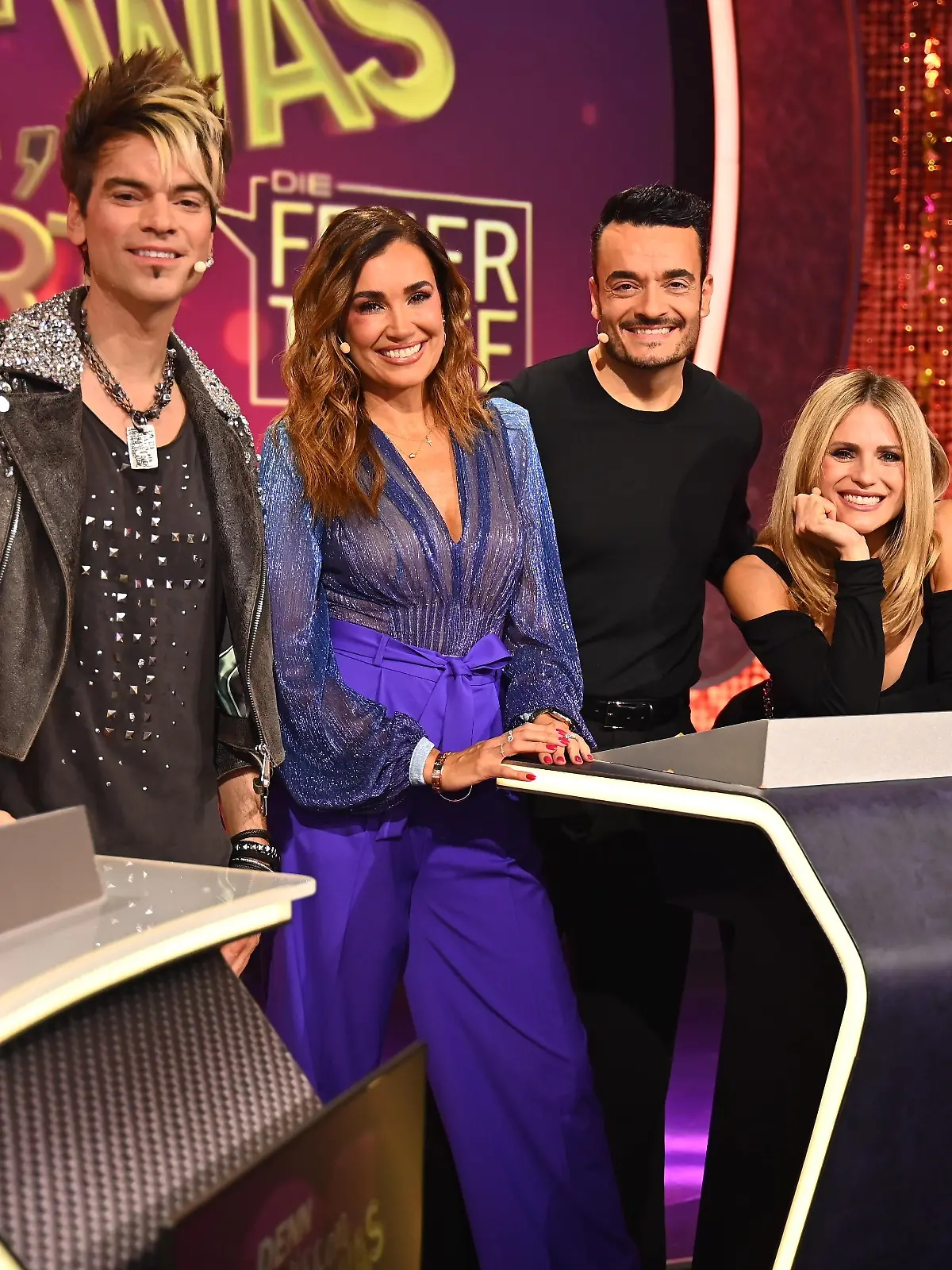 V.li.: Chris Ehrlich, Jana Ina Zarrella, Giovanni Zarrella, Michelle Hunziker, Andreas Ehrlich